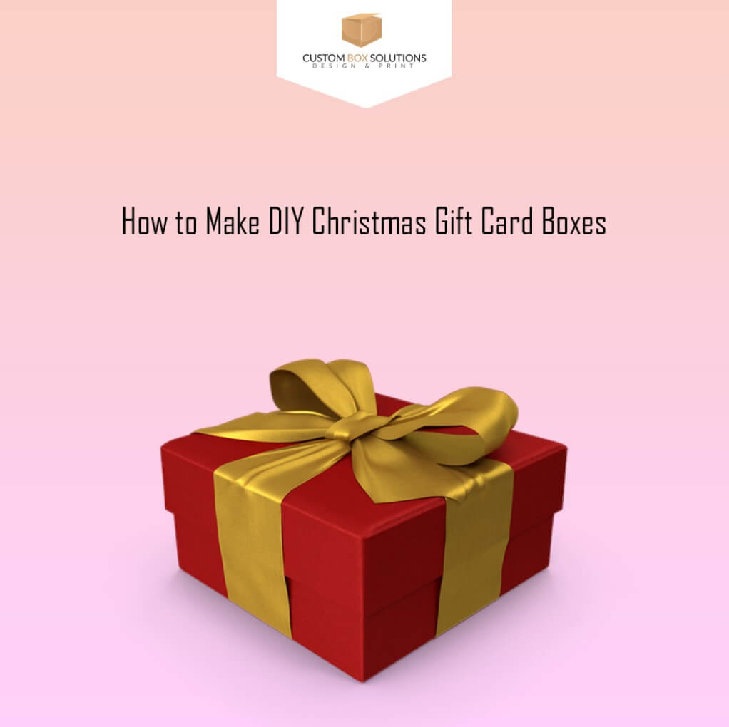 How to Make DIY Christmas Gift Card Boxes