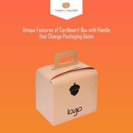 Unique Features of Cardboard Box with Handle